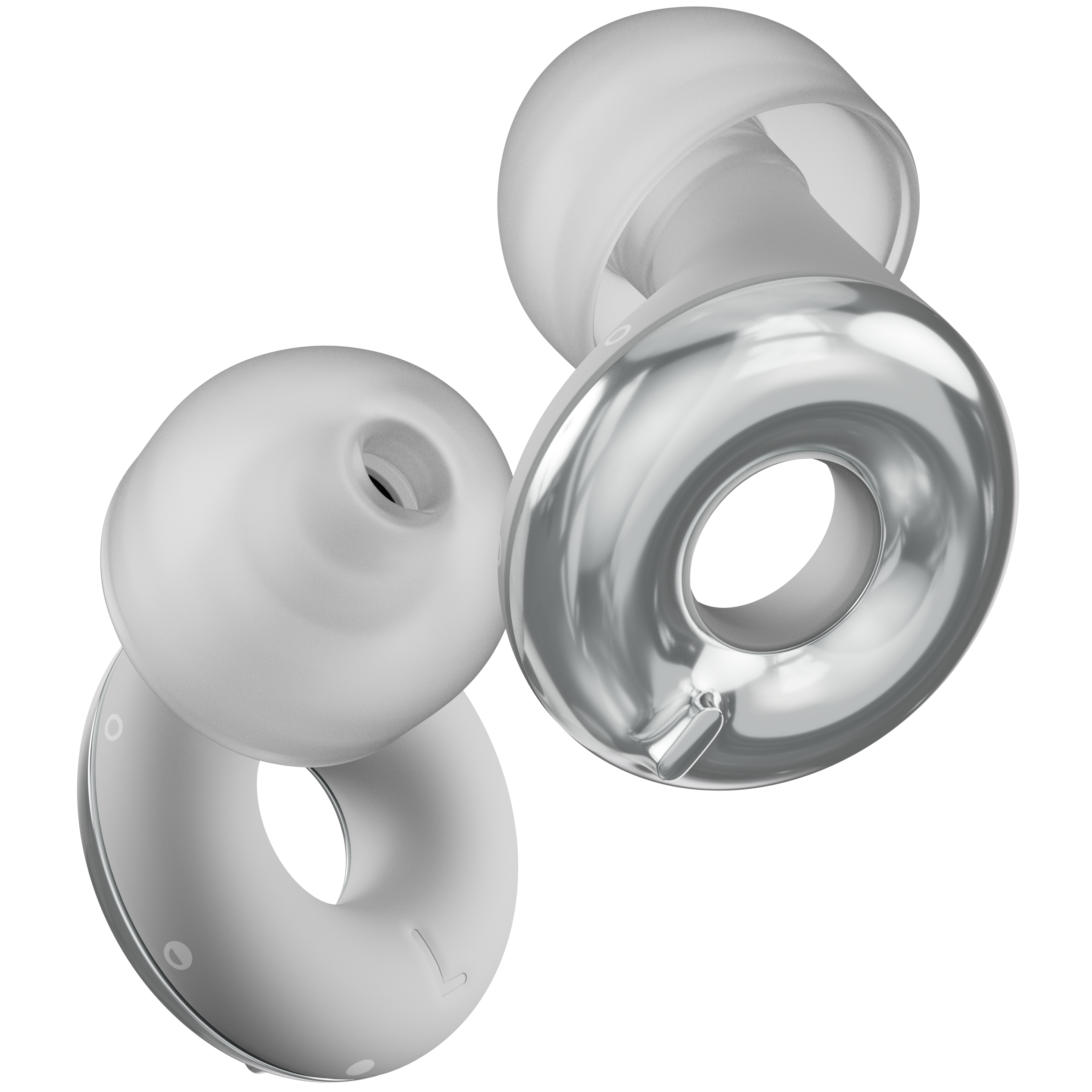 Switch 2 earplugs in silver