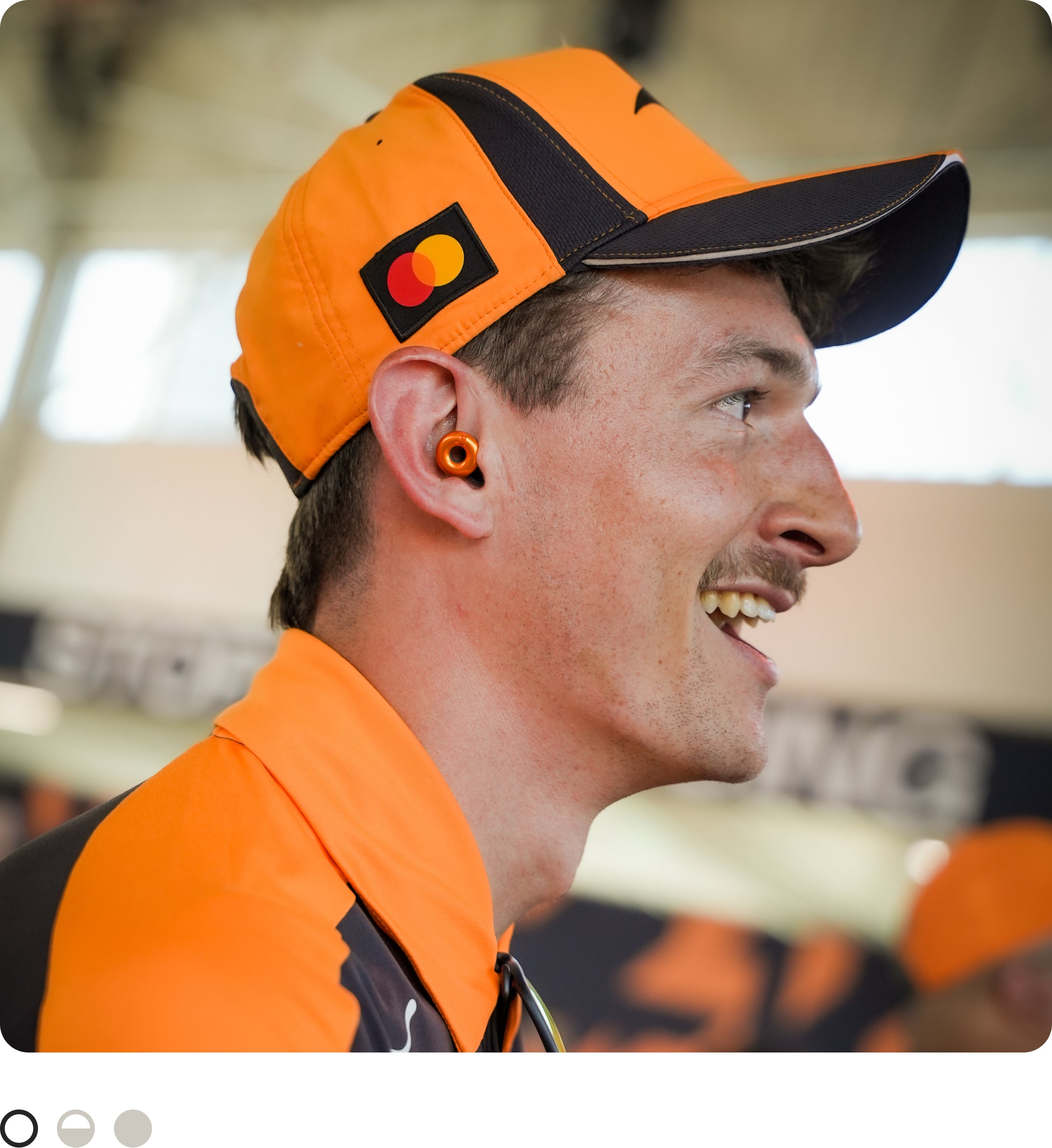 McLaren Racing x Loop Switch™ 2 | Adjustable Earplugs for Race Day