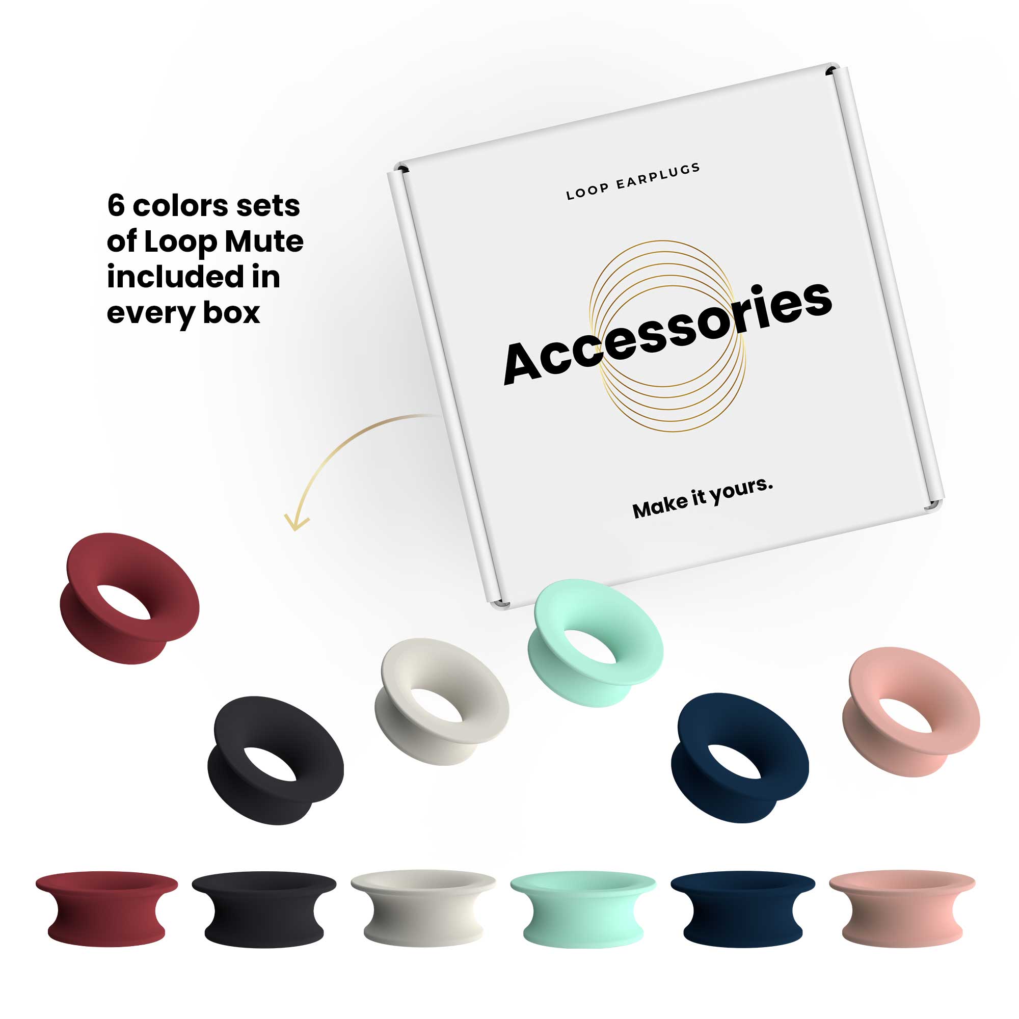 Loop Mute Style Kit Loop Accessories: Elevate Your Earplug Use – Loop United States