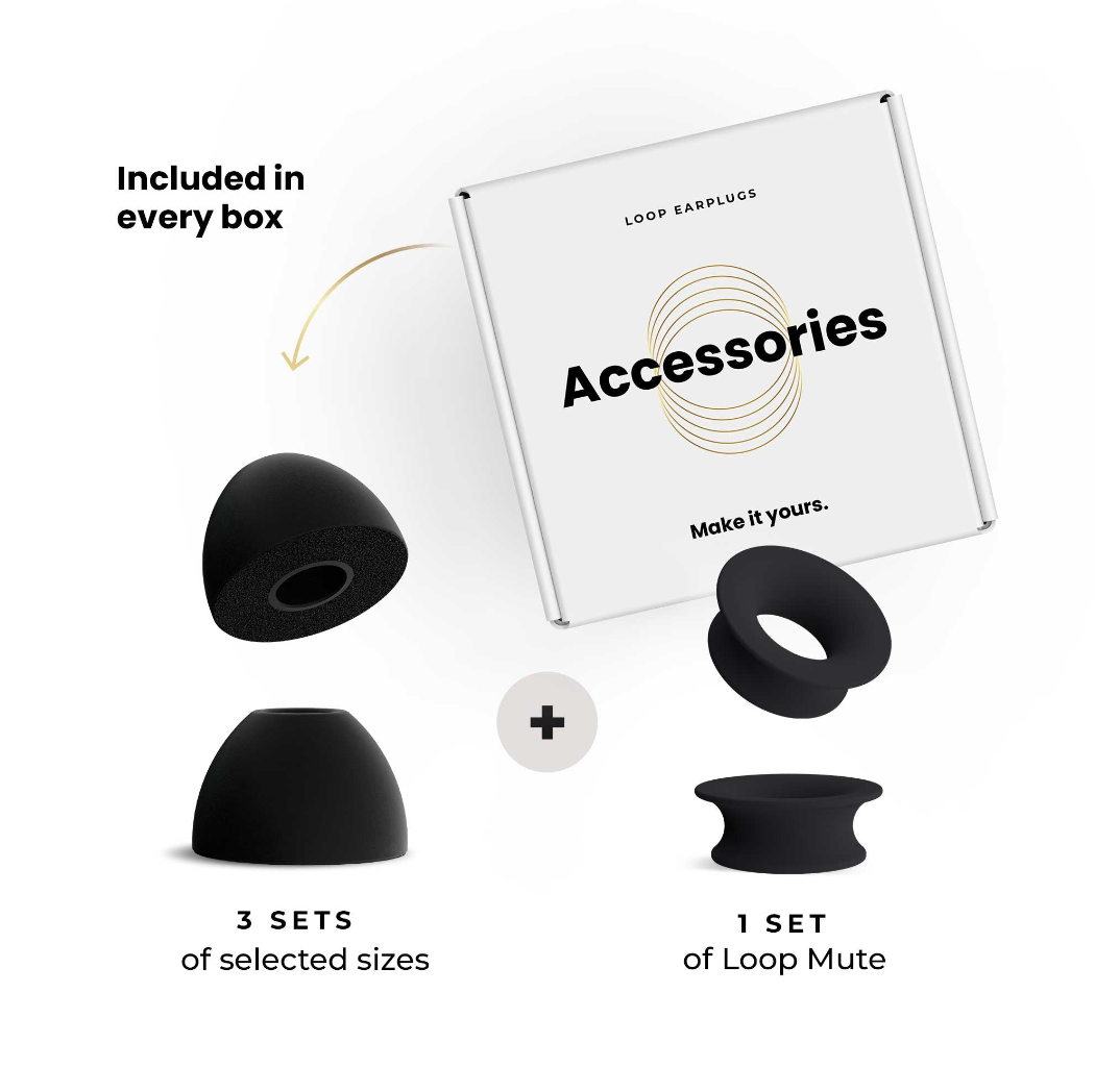 Loop Mute Style Kit Loop Foam Tips & Mute – Loop Earplugs America – Loop US